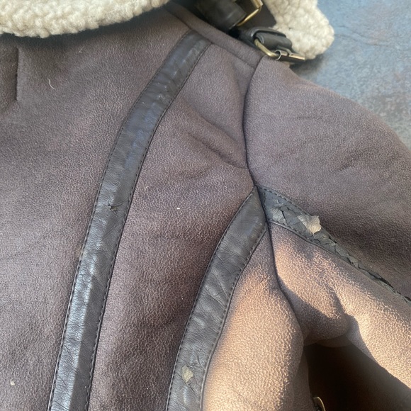 Faux suede Sherpa Moto jacket 6 - Picture 16 of 16